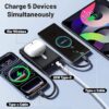 H4447892b61194cca83b789087a45b848C D012 10,000mAh 15W Magnetic Wireless Power Bank with Stand