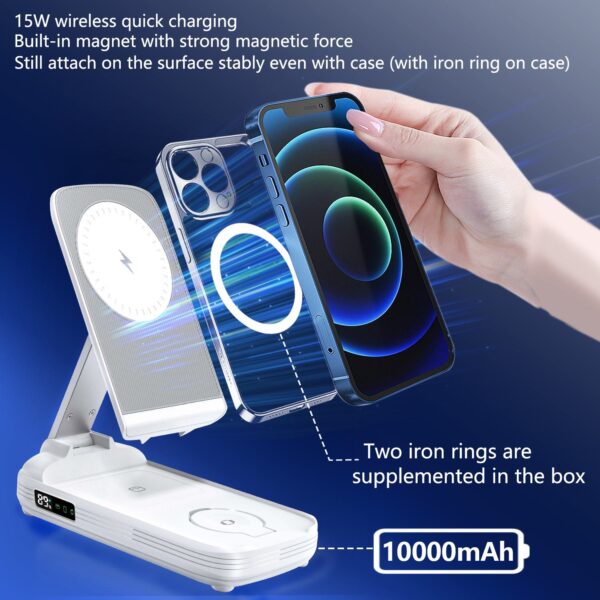 Hc9645927139343a7991841df9d23af3fw YP007 10,000mAh 18W Foldable Magnetic Power Bank
